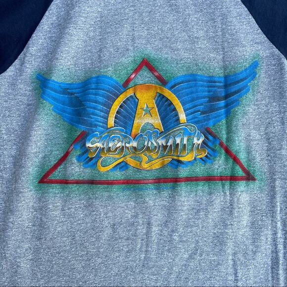 Aerosmith 80s Concert Band Rock Hard Place T Shirt - Picture 5 of 11